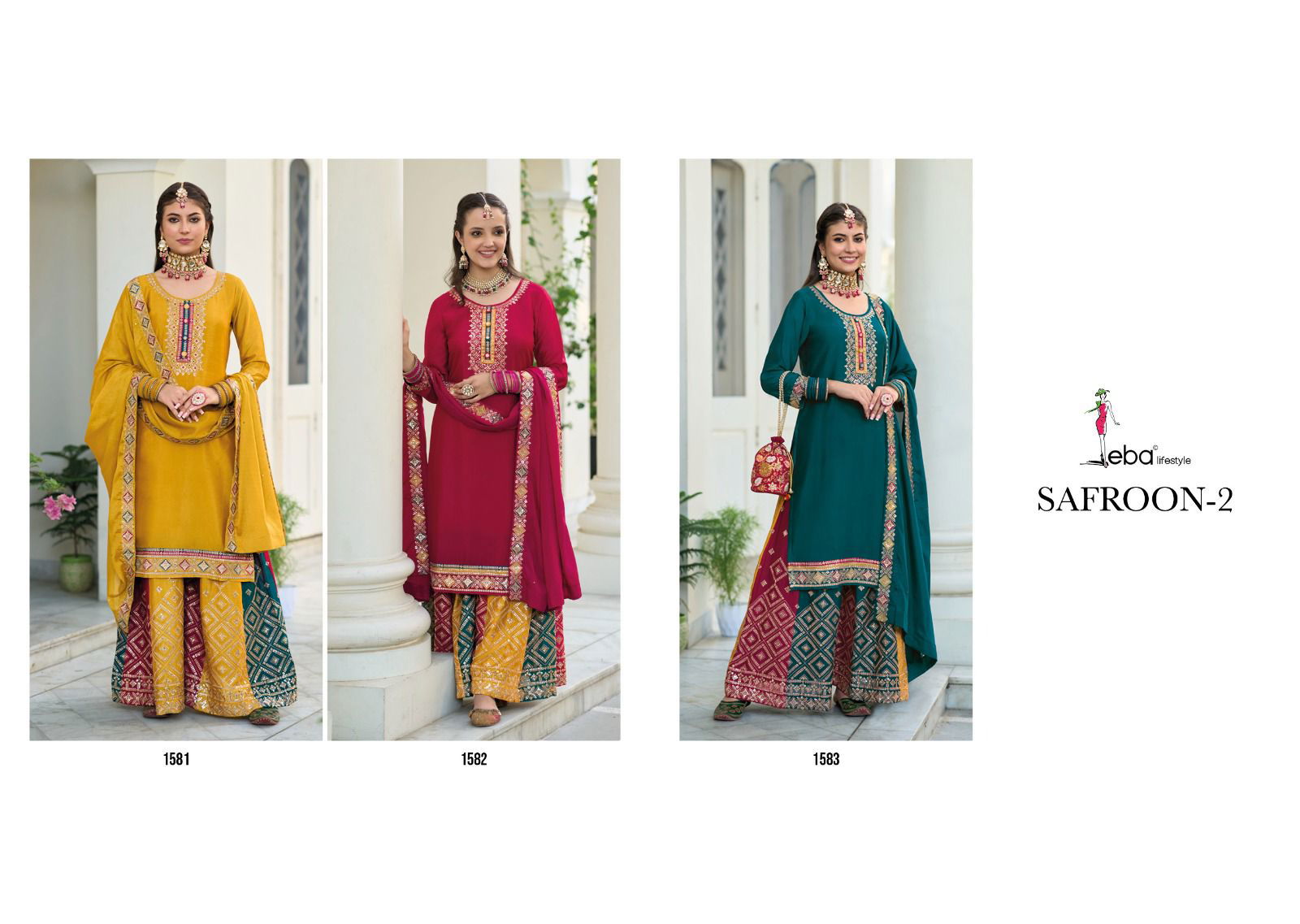 Safroon Vol 2 By Eba Wedding Salwar Suits Catalog
